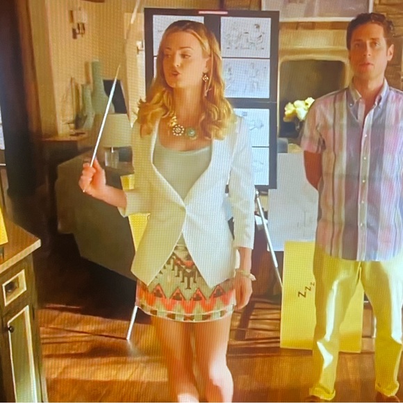 All Saints Spitalfields Embellished Aztec Skirt, Size~6 - Picture 10 of 13